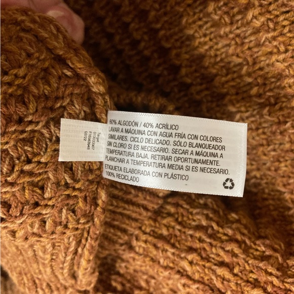 Universal Thread Golden Brown and Cream Knit Sweater - Picture 6 of 7